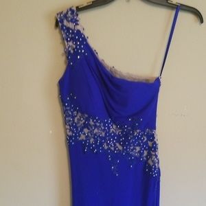 Cobalt blue evening gown/prom dress